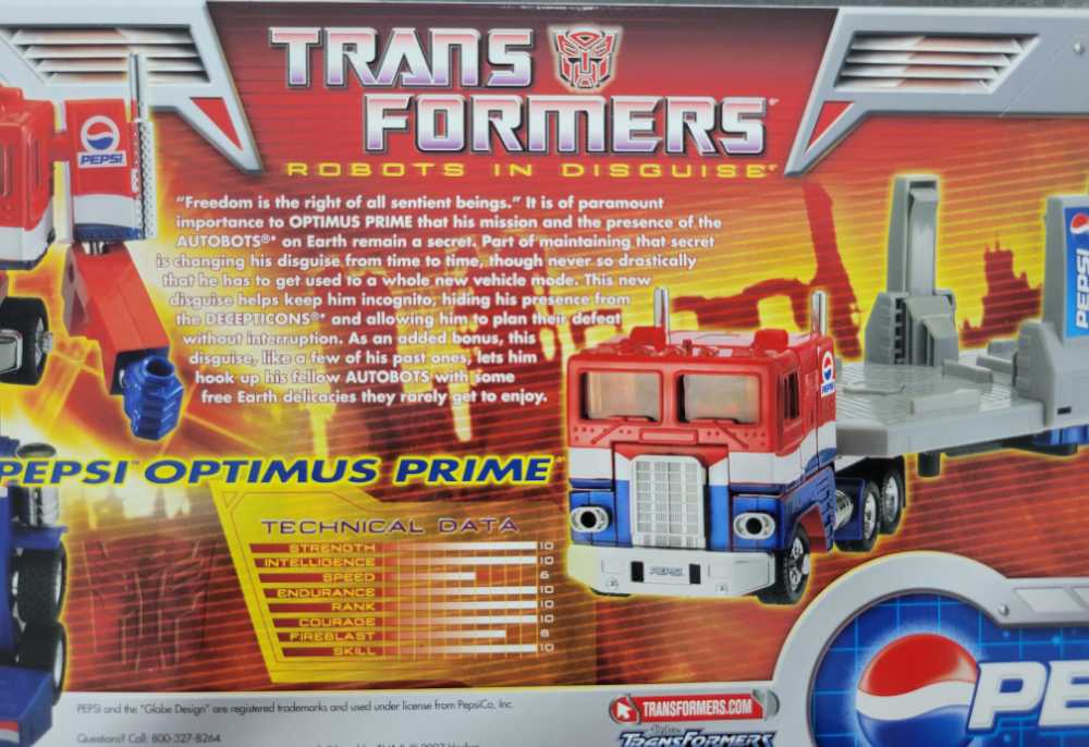 Optimus Prime Pepsi 1st Boxed - Hasbro (Classics) action figure collectible - Main Image 4