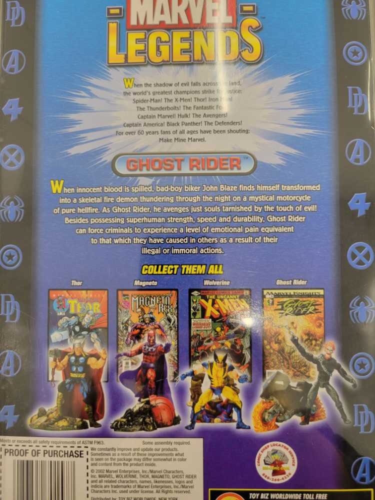 Ghost Rider (Carded) - Toy Biz (Ghost Rider) action figure collectible - Main Image 4
