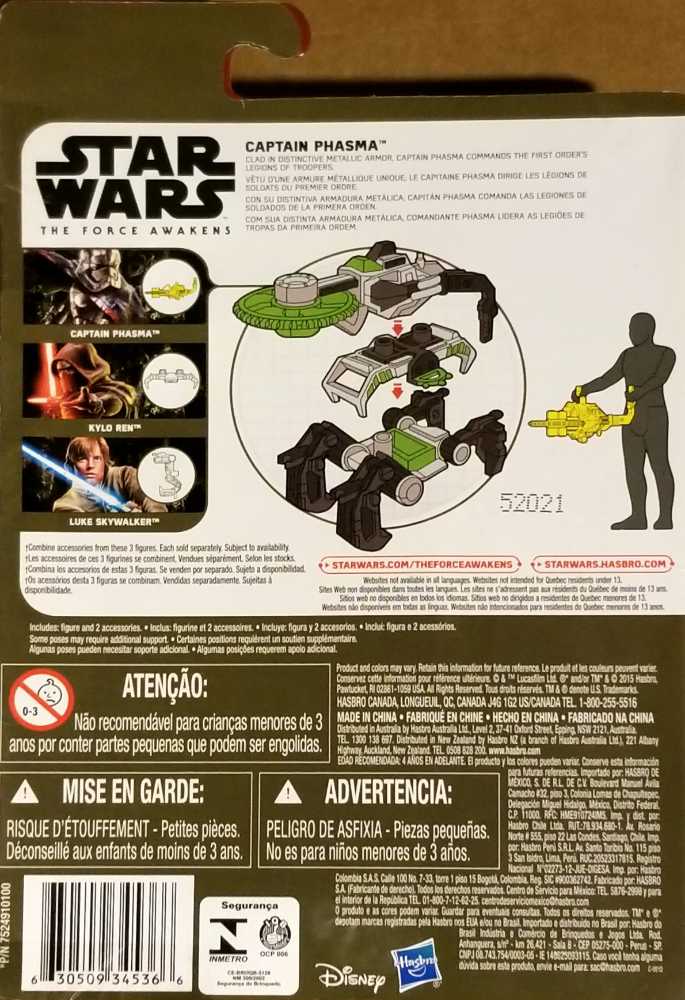 Force Awakens Figure 3.75 Captain Phasma (Black Holster) TFA - Hasbro (Star Wars Episode VII The Force Awakens) action figure collectible - Main Image 2