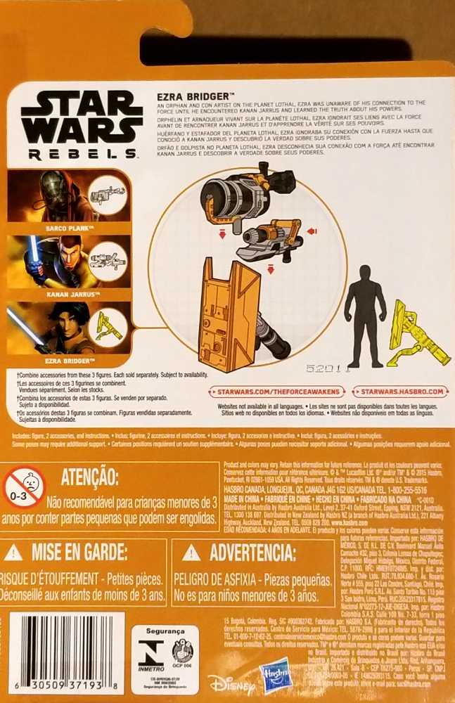 Force Awakens Figure 3.75 Desert Mission Ezra Bridger (Helmet On) Swr TFA - Hasbro (Star Wars Episode VII The Force Awakens) action figure collectible - Main Image 2