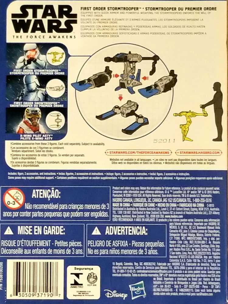 Force Awakens Figure 3.75 First Order Stormtrooper   TFA - Hasbro (Star Wars Episode VII The Force Awakens) action figure collectible - Main Image 2