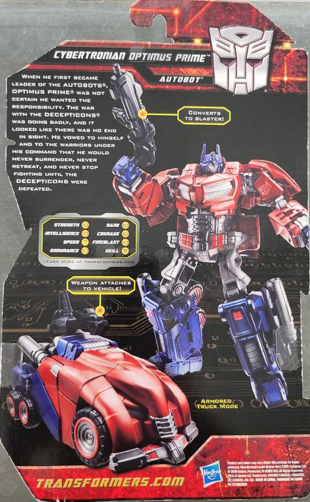Optimus Prime Cybertronian 1st Carded - Hasbro (Generations War For Cybertron) action figure collectible - Main Image 3