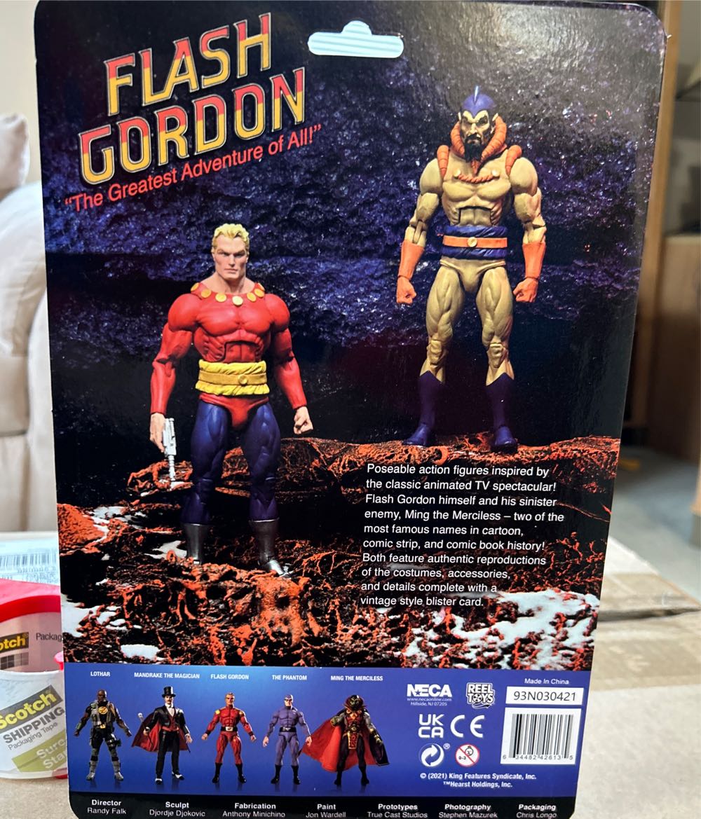 Flash Gordon Retro Animated Series - Neca (Flash Gordon) action figure collectible [Barcode 634482426135] - Main Image 3