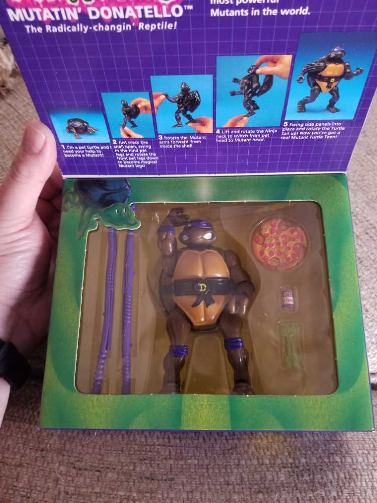 Mutatin’ Donatello - Playmates Toys (Teenage Mutant Ninja Turtles (1992)) action figure collectible [Barcode 043377052227] - Main Image 2