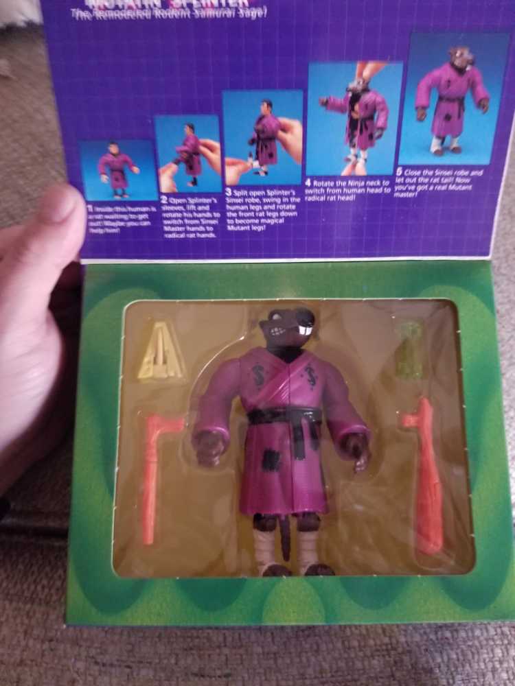 Mutatin’ Splinter - Playmates Toys (Teenage Mutant Ninja Turtles (1992)) action figure collectible [Barcode 043377052258] - Main Image 2