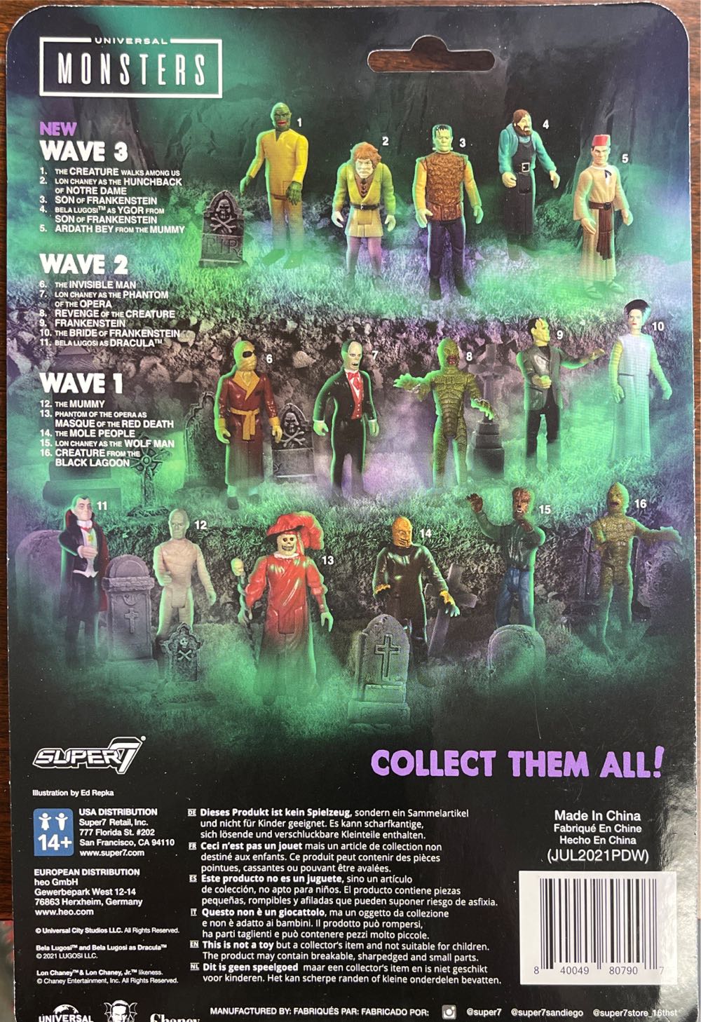 Reaction (The Son Of Frankenstein) - Super 7 action figure collectible [Barcode 840049807907] - Main Image 2