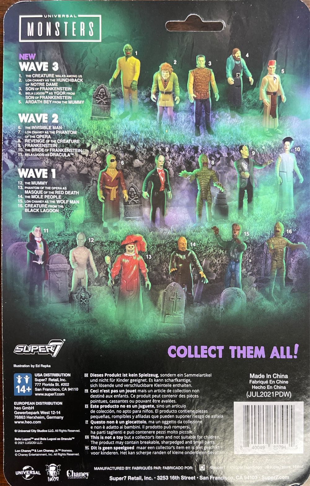 Reaction: Ardath Bey (The Mummy) - ReAction action figure collectible [Barcode 840049807945] - Main Image 2