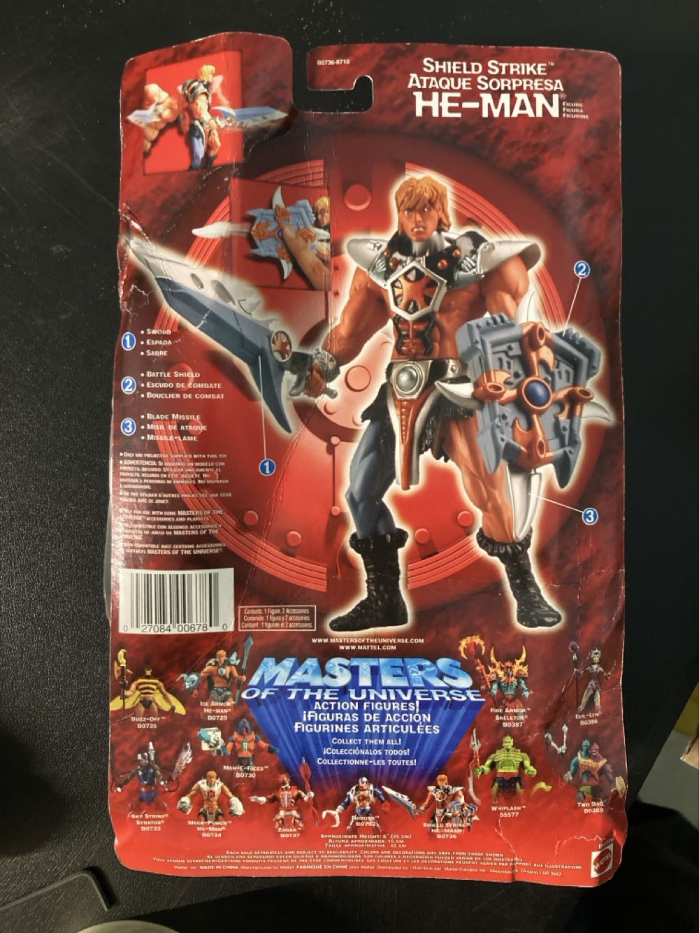 He-Man (Shield Strike) - Mattel (Masters Of The Universe 200X) (Masters Of The Universe 200x) action figure collectible [Barcode 027084006780] - Main Image 3