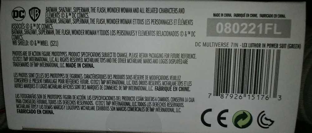 DC Lex Luthor Power Suit - McFarlane Toys (McFarlane Toys - DC Multiverse) action figure collectible [Barcode 787926151763] - Main Image 4