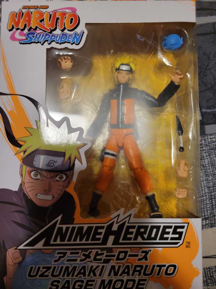 Naruto (Sage Mode) - Bandai America (Naruto: Shippuden Anime Heroes) action figure collectible [Barcode 045557369071] - Main Image 1