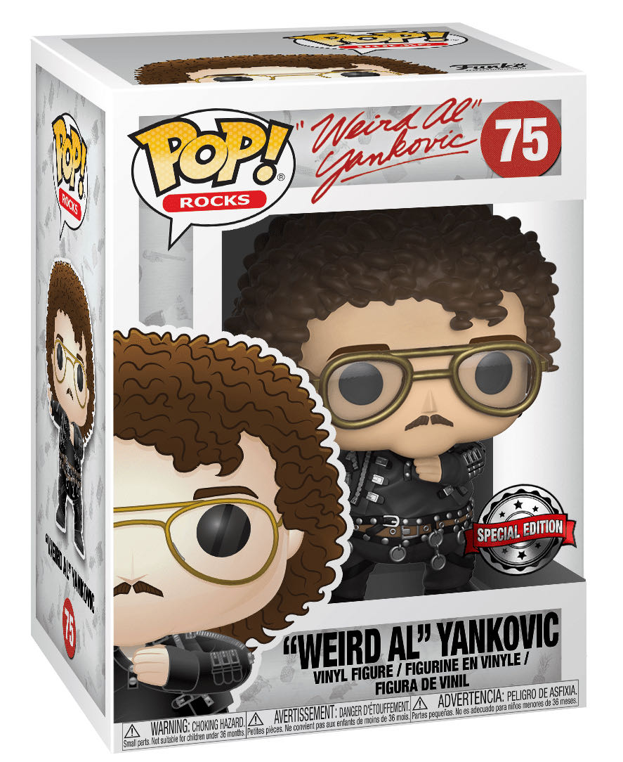 Pop! Rocks (Weird Al Yankovic): #75 Weird Al Yankovic (Fat) - Funko (Weird Al Yankovic) action figure collectible [Barcode 889698302012] - Main Image 2