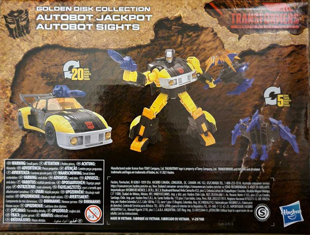 TF: Kingdom Golden Disc 2 Jackpot & Sights - Hasbro / Takara Tomy (The Transformers) action figure collectible [Barcode 5010993919536] - Main Image 2