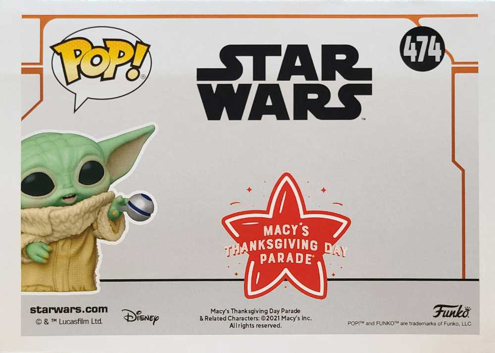 Funko Star Wars #474 Grogu - Macy’s Thanksgiving Day Parade - Funko (Star Wars The Mandalorian) action figure collectible [Barcode 889698598927] - Main Image 2