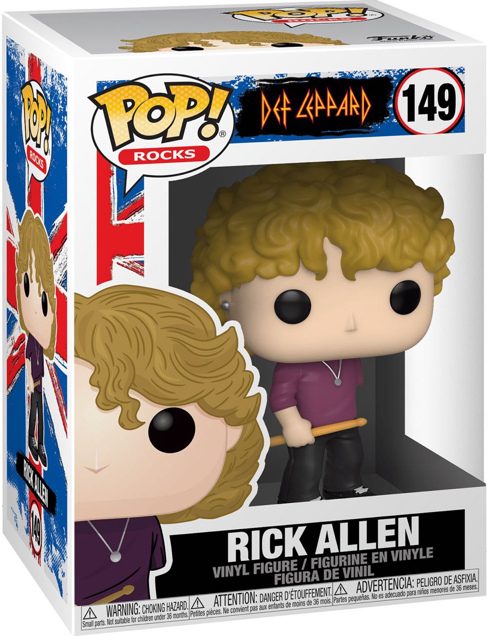Rick Allen: Def Leppard  (Funko Pop) action figure collectible [Barcode 889698401272] - Main Image 2