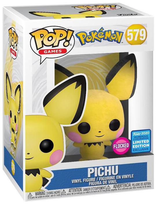 Pichu (Pokémon) 579 Wondrous Convention 2020/ Flocked)  action figure collectible [Barcode 889698478946] - Main Image 2