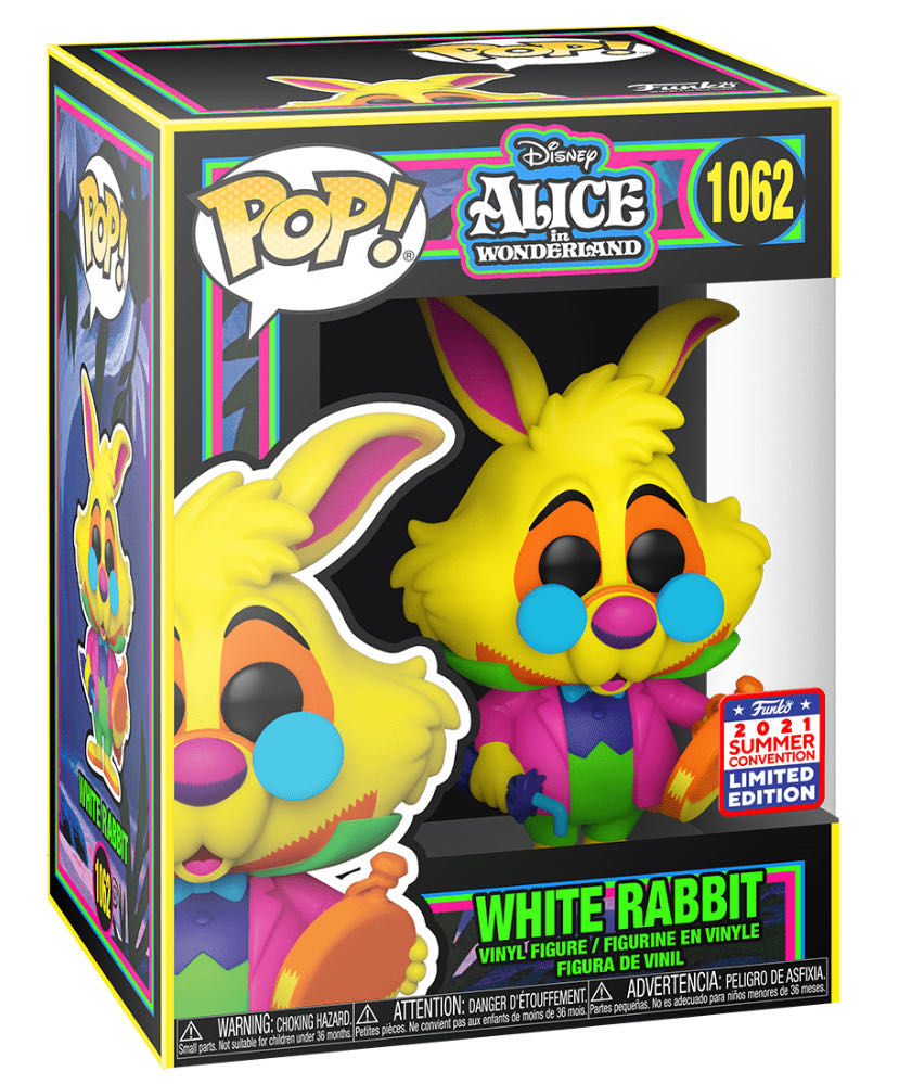 White Rabbit (Alice In Wonderland - Black Light Glow) 1062 Summer Convention 2021  action figure collectible [Barcode 889698559836] - Main Image 2