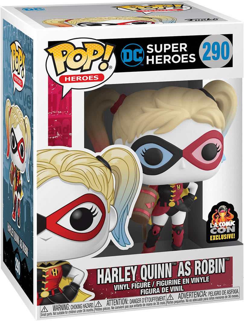 Harley Quinn As Robin (DC Super Heroes) 290 L.A. Comic Con Exlcusive  action figure collectible [Barcode 889698430043] - Main Image 2
