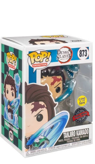 Tanjiro Kamado (Demon Slayer) 873 Special Edition / Glows In The Dark - Funko Pop (Demon Slayer) action figure collectible [Barcode 889698496803] - Main Image 2