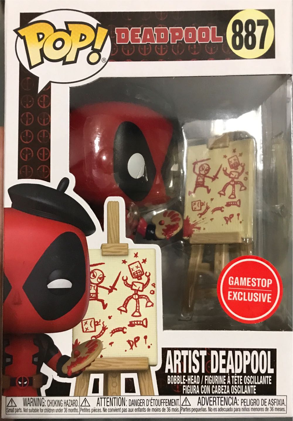 Artist Deadpool (Deadpool) 887 GameStop Exclusive  action figure collectible [Barcode 889698564427] - Main Image 3