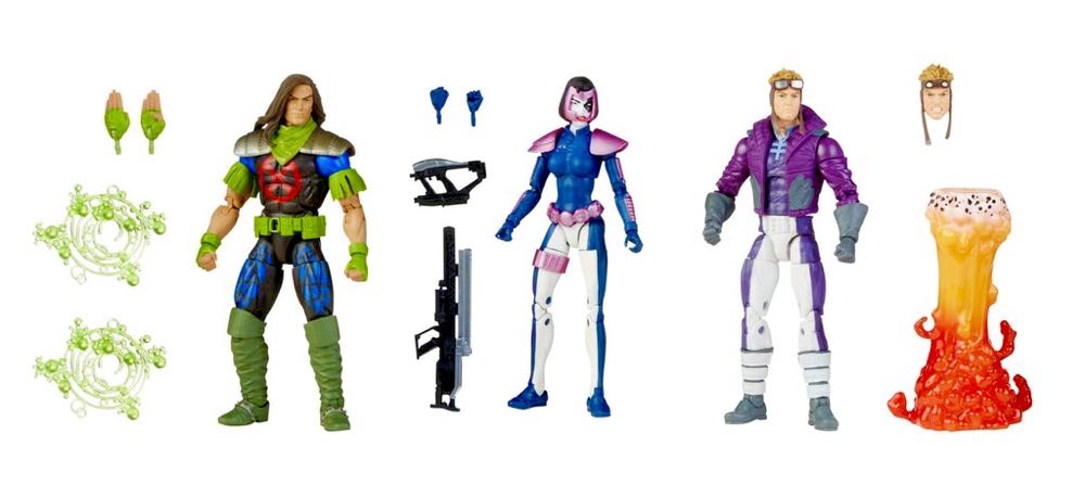 X-Force 6” Domino Cannonball Rictor 3 Pack - Hasbro (Marvel Legends Deluxe Series) action figure collectible [Barcode 5010993921263] - Main Image 4