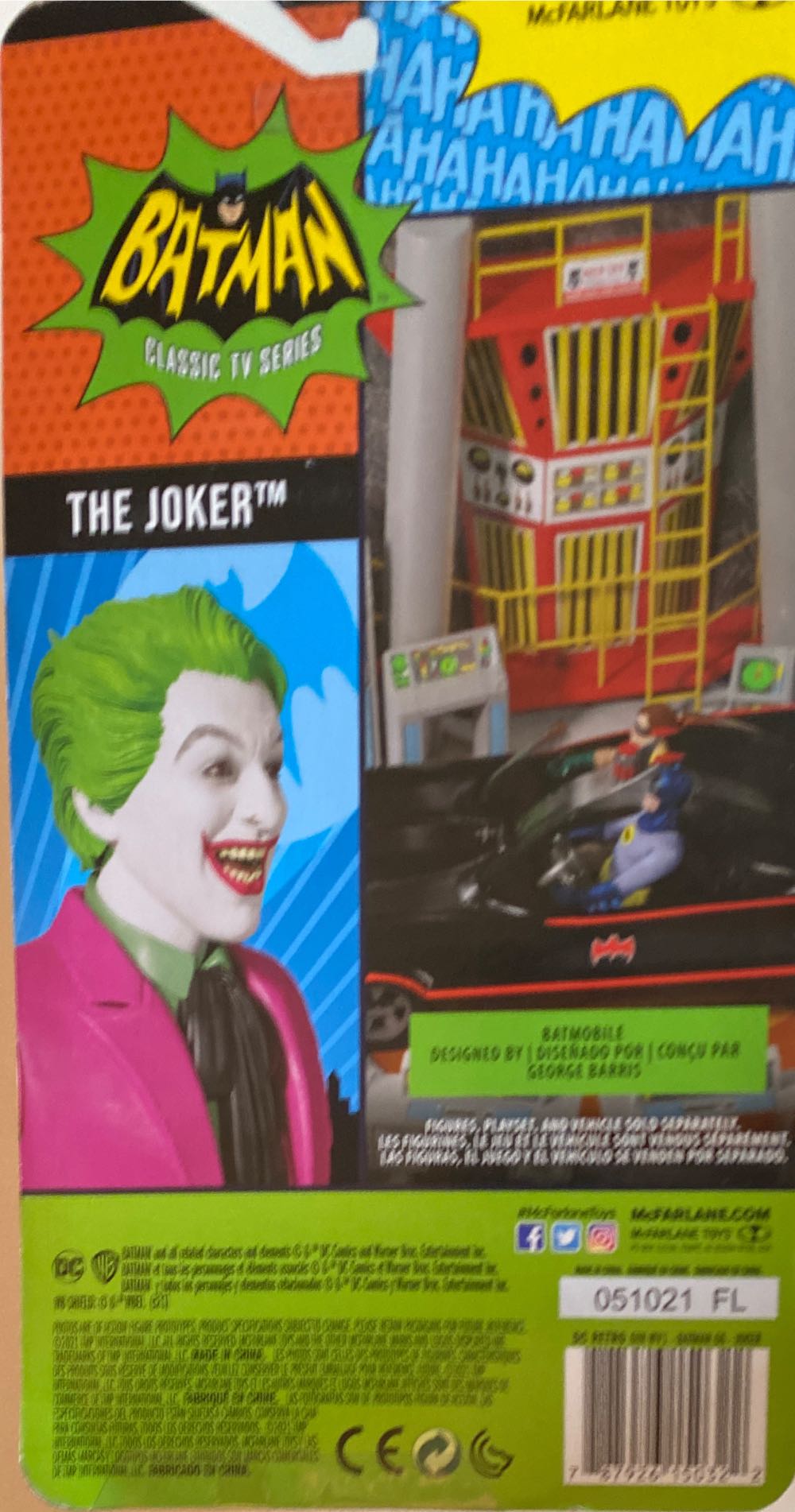 The Joker (Masked - Platinum Edition) - McFarlane Toys (DC Retro) (Batman Classic TV Series) action figure collectible [Barcode 787926150322] - Main Image 2