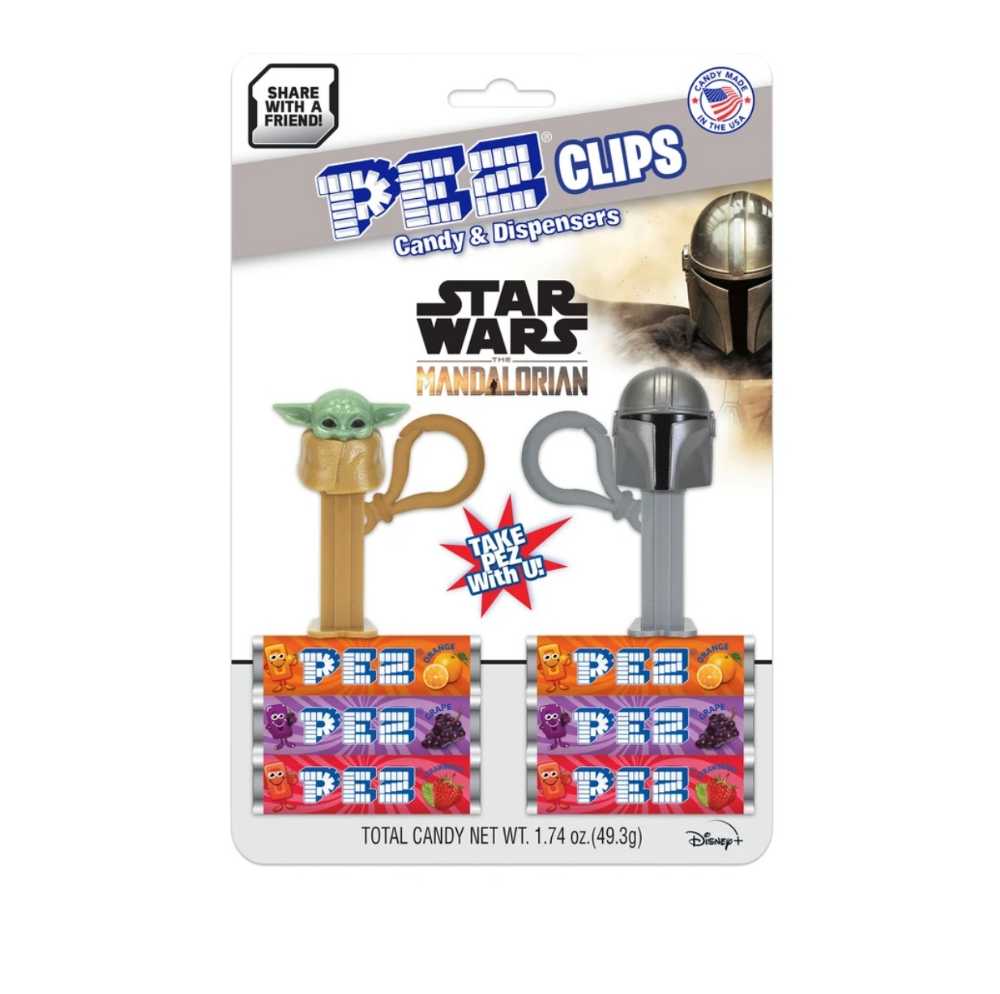 Star Wars PEZ: The Mandalorian - Din Djarin & Grogu Clips MANDO - PEZ Candy Company (Star Wars The Mandalorian) action figure collectible [Barcode 073621312272] - Main Image 4