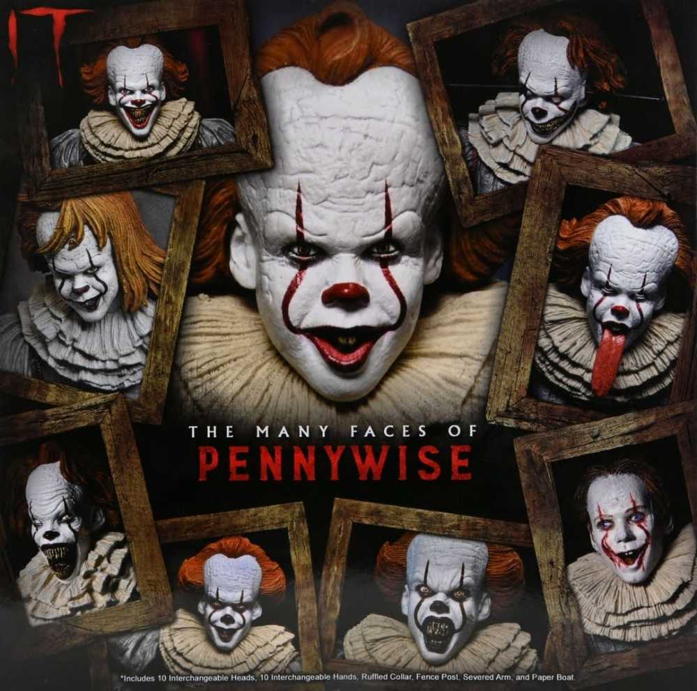 It- The MANY FACES OF PENNYWISE - Neca (Y Horror) action figure collectible [Barcode 634482454206] - Main Image 2