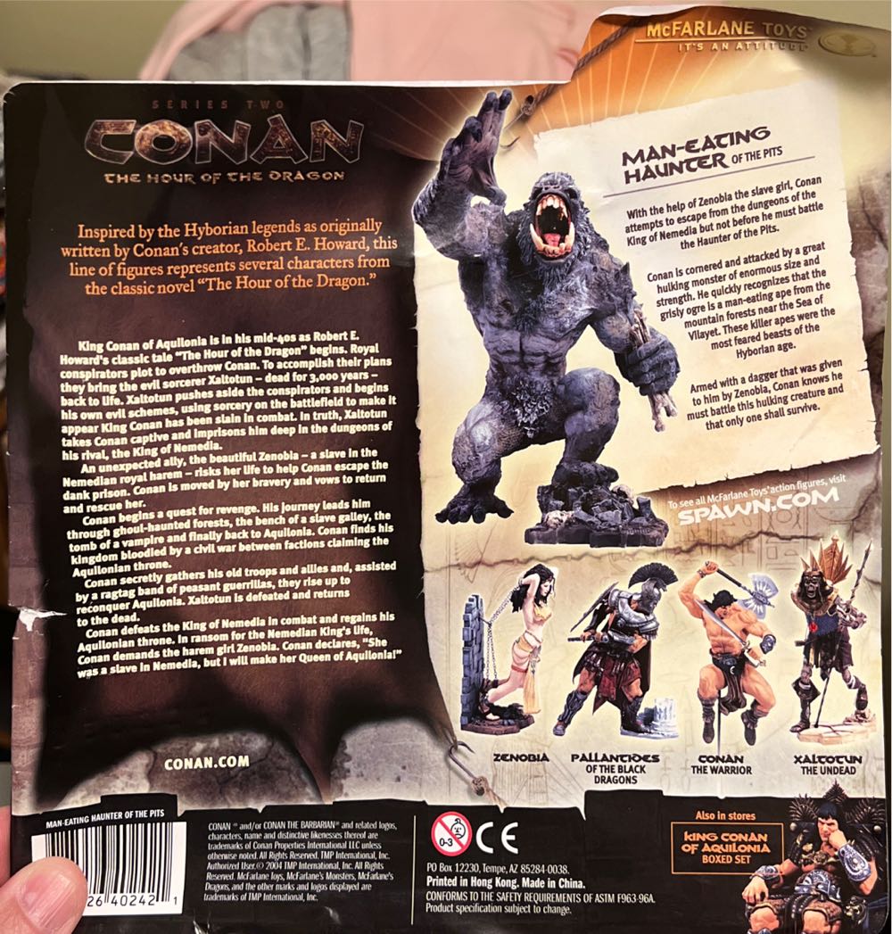 Man-eating Haunter Of The Pits *Complete* - McFarlane Toys (Conan Series 2 : The Hour Of The Dragon) action figure collectible [Barcode 787926402421] - Main Image 2