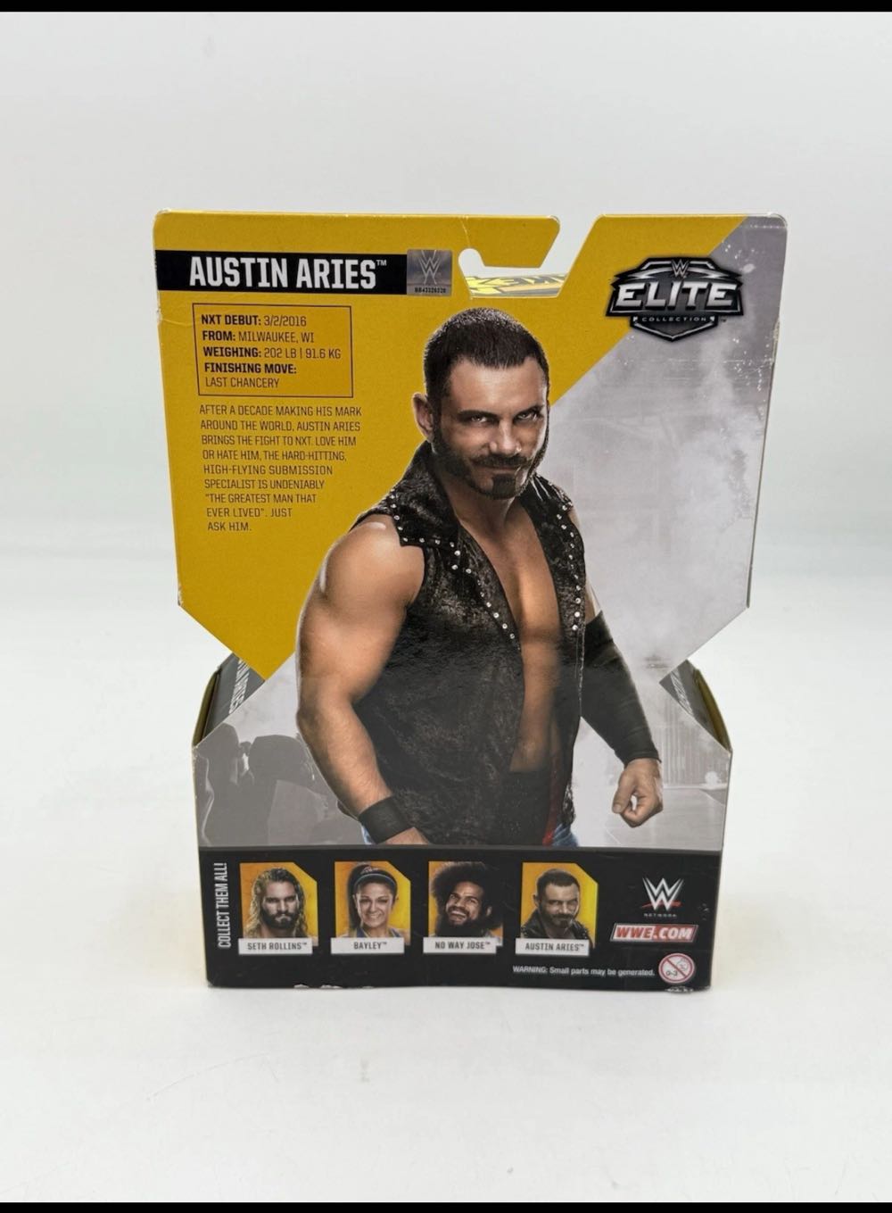 Austin Aries - Elite Series Nxt Takeover - Mattel (WWE Elite Collection Series) action figure collectible [Barcode 887961514407] - Main Image 3