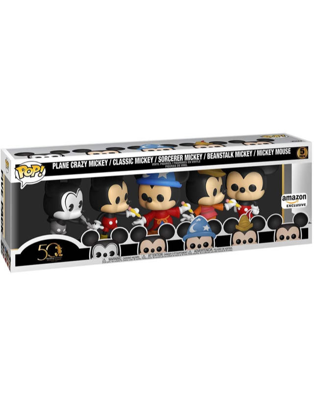 Pop Disney Archives Mickey Mouse 5 Pack Amazon Exclusive Multicolor 51118 - Funko Pop (Disney) action figure collectible [Barcode 889698511186] - Main Image 2