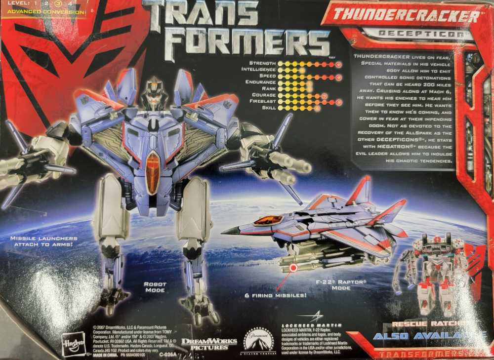 Thundercracker 1st Boxed - Hasbro (Movie) action figure collectible - Main Image 3