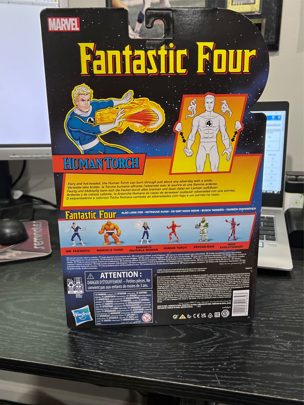 Human Torch (HasbroPulse Exclusive) - Hasbro (Marvel Legends Fantastic Four Retro) action figure collectible [Barcode 5010993918393] - Main Image 2