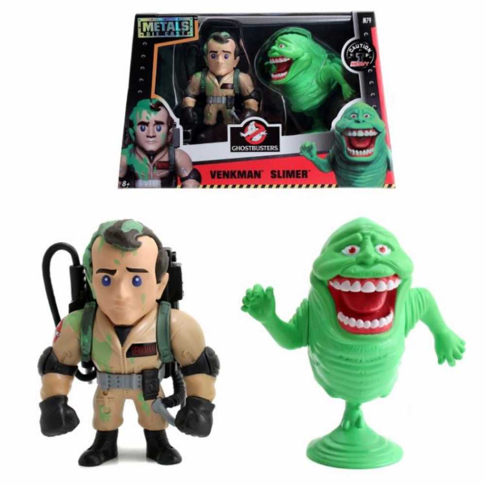 GhostBusters: #1 Dr Peter Venkman & Slimer (Metals Die Cast) - Jada Toys (Ghostbusters) action figure collectible [Barcode 801310977194] - Main Image 2
