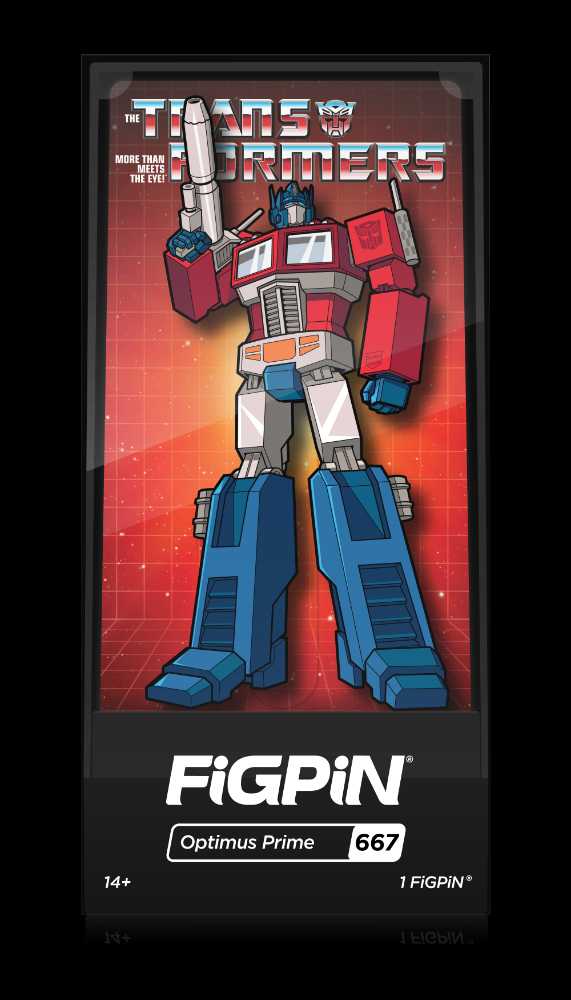 Optimus Prime (667) - FigPin (FiGPiN: Transformers) action figure collectible [Barcode 810021536293] - Main Image 3