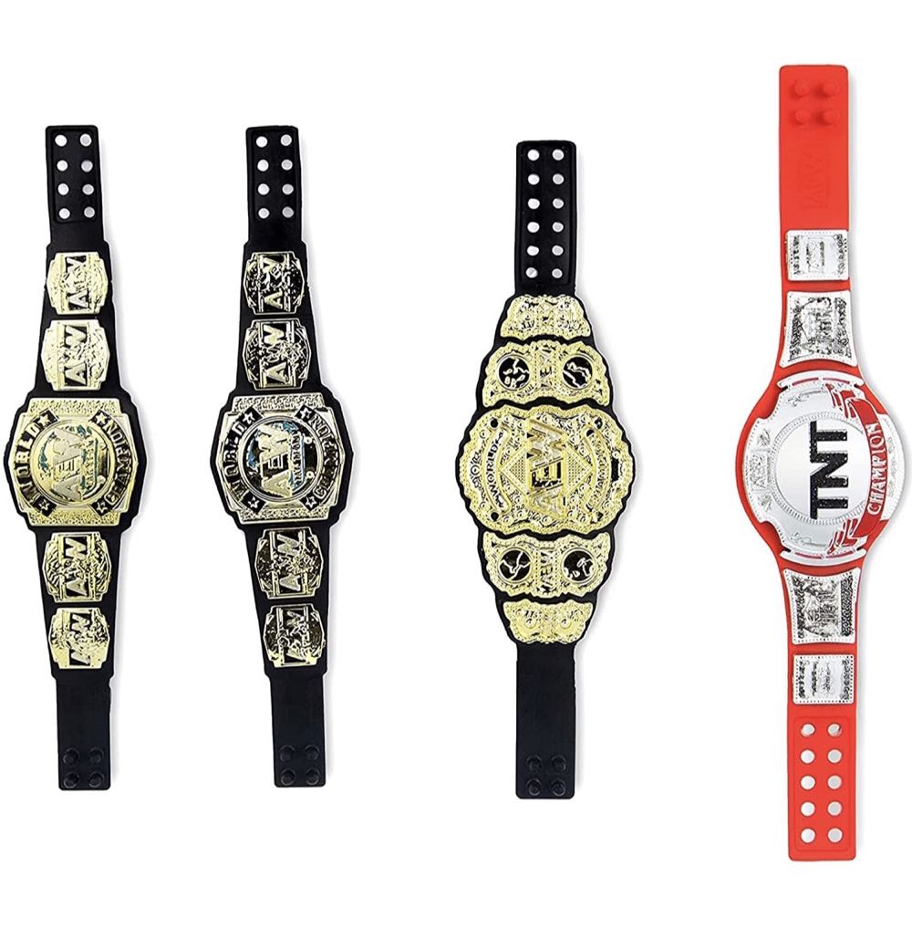 AEW - Title Belts X2 - Jazwares (AEW Unrivaled Collection) action figure collectible [Barcode 191726411185] - Main Image 4