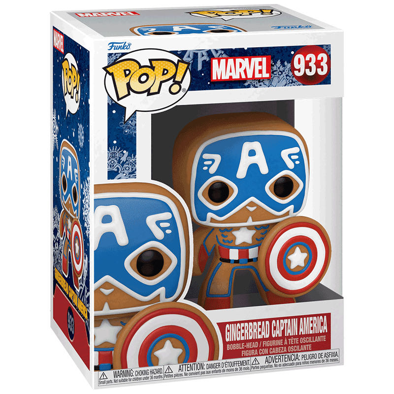Captain America Gingerbread Captain America (Marvel) 933  action figure collectible [Barcode 889698506571] - Main Image 2