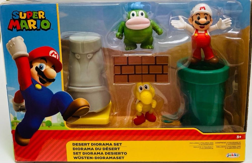 World of Nintendo: Super Mario: Desert Diorama Set - Jakks Pacific, Inc (Super Mario) action figure collectible [Barcode 192995406179] - Main Image 4