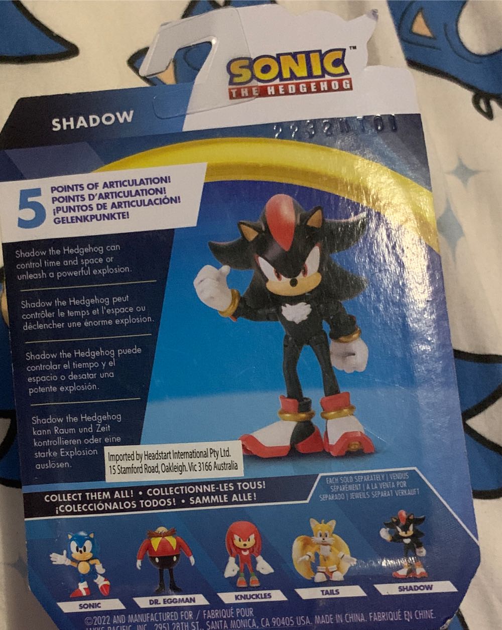 Sonic The Hedgehog Action Figure 2.5 Inch Shadow Collectible Toy - Jacks Pacific (Modern Style) action figure collectible [Barcode 192995403789] - Main Image 3