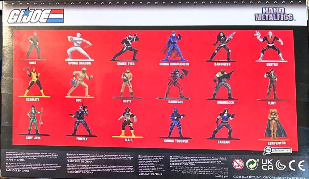 Jada : 18 Pack G.I. Joe and Cobra Die-Cast Figures - Jada Toys (G. I. JOE) action figure collectible [Barcode 801310329139] - Main Image 2