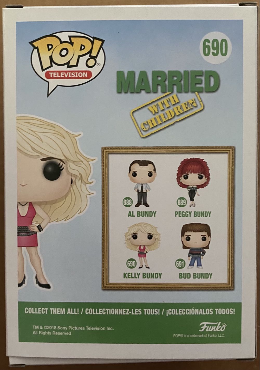 Pop! Television (Married With Children): #690 Kelly Bundy - Funko (Married With Children) action figure collectible [Barcode 889698322256] - Main Image 3