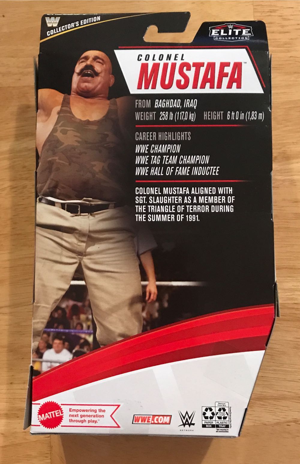 Colonel Mustafa - Elite Legends Collectors Edition - Mattel Wwe (Wwe Elite) action figure collectible [Barcode 887961921854] - Main Image 2