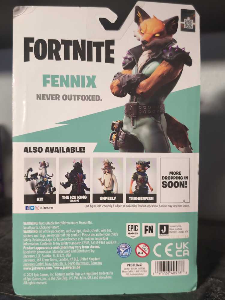 Fennix - Jazwares (Fortnite) action figure collectible [Barcode 191726405788] - Main Image 2