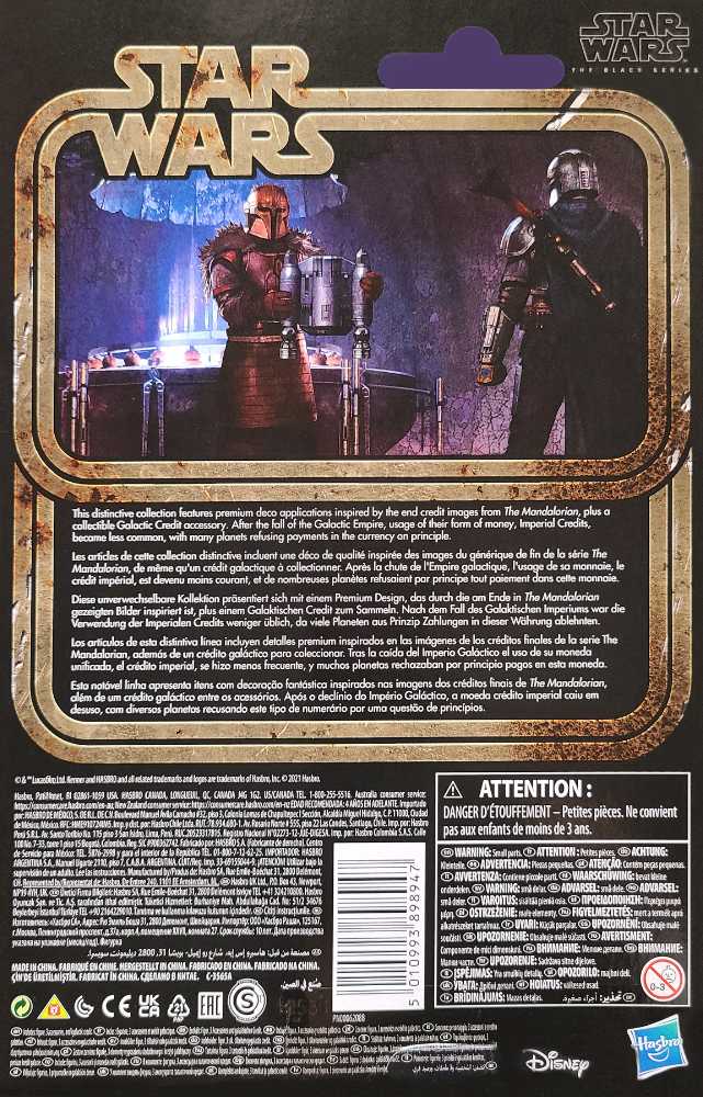 Armorer, The - Disney/Hasbro (Black Series 6” Mandalorian 2020- 2024: Credit) action figure collectible [Barcode 5010993898947] - Main Image 2