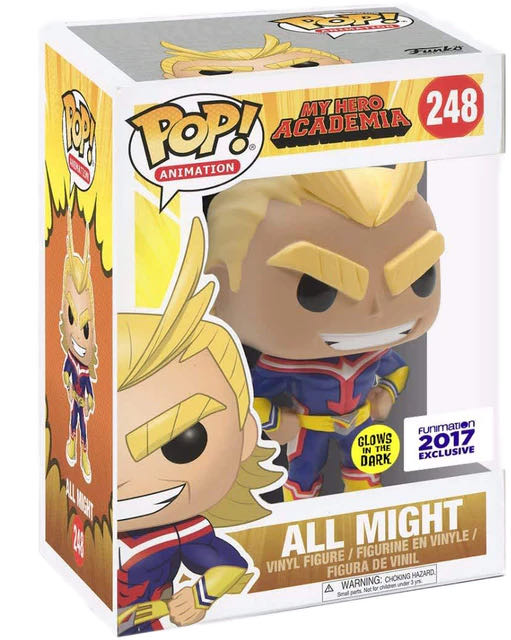 All Might (My Hero Academia) 248 Fun Animation 2017 Exclusive/ Glows In The Dark  action figure collectible [Barcode 889698266772] - Main Image 2
