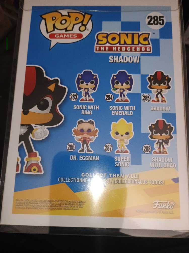 Sonic The Hedgehog: Shadow #285 - Funko (Sonic The Hedgehog) action figure collectible [Barcode 889698201483] - Main Image 3