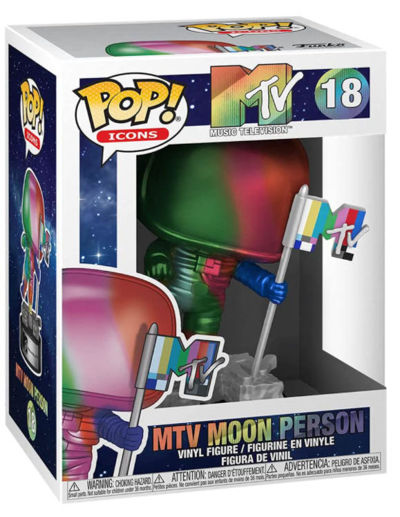 MTV: Funko Pop! MTV Moon Person #18 - Funko Pop! Icon (MTV) action figure collectible [Barcode 889698494595] - Main Image 2