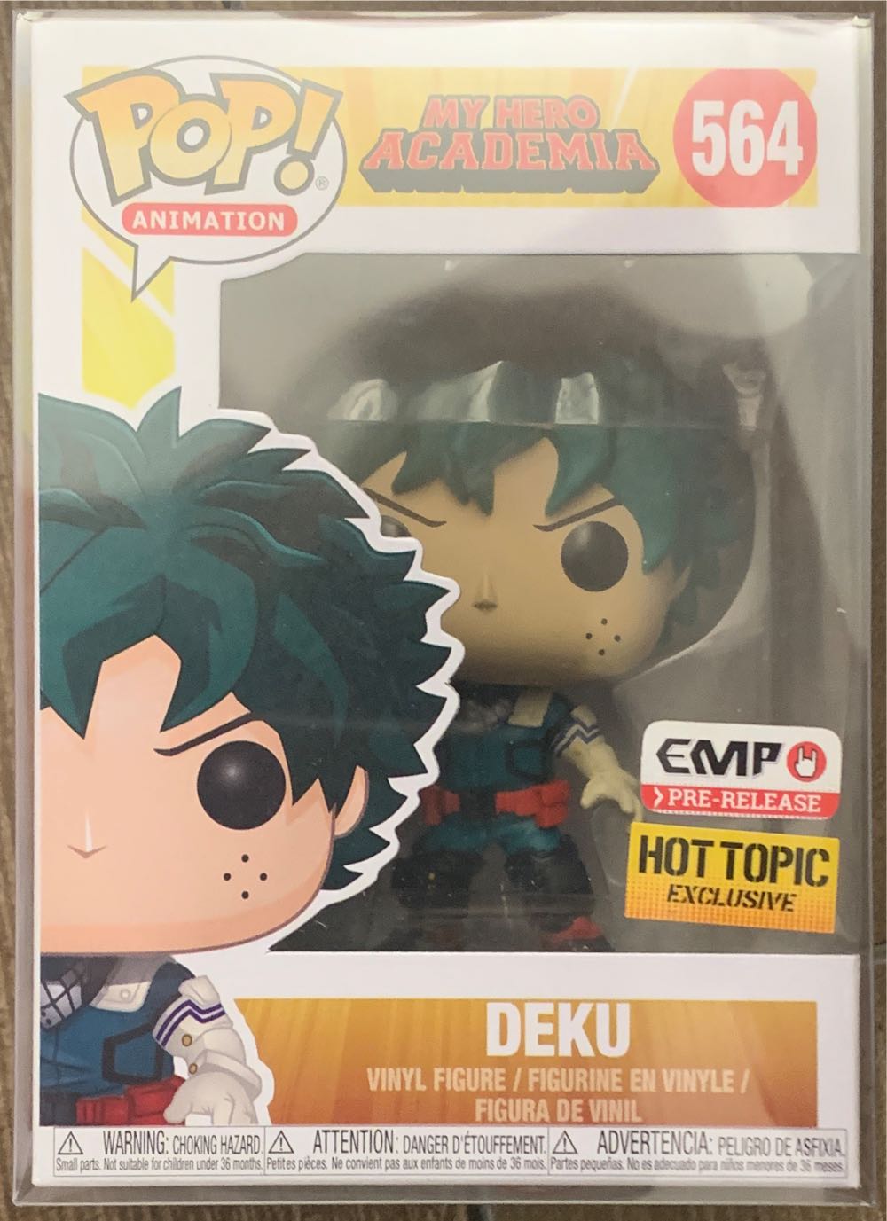 Deku (My Hero Academia) 564 EMP Pre Release/ Hot Topic Exclusive  action figure collectible [Barcode 11782806] - Main Image 2