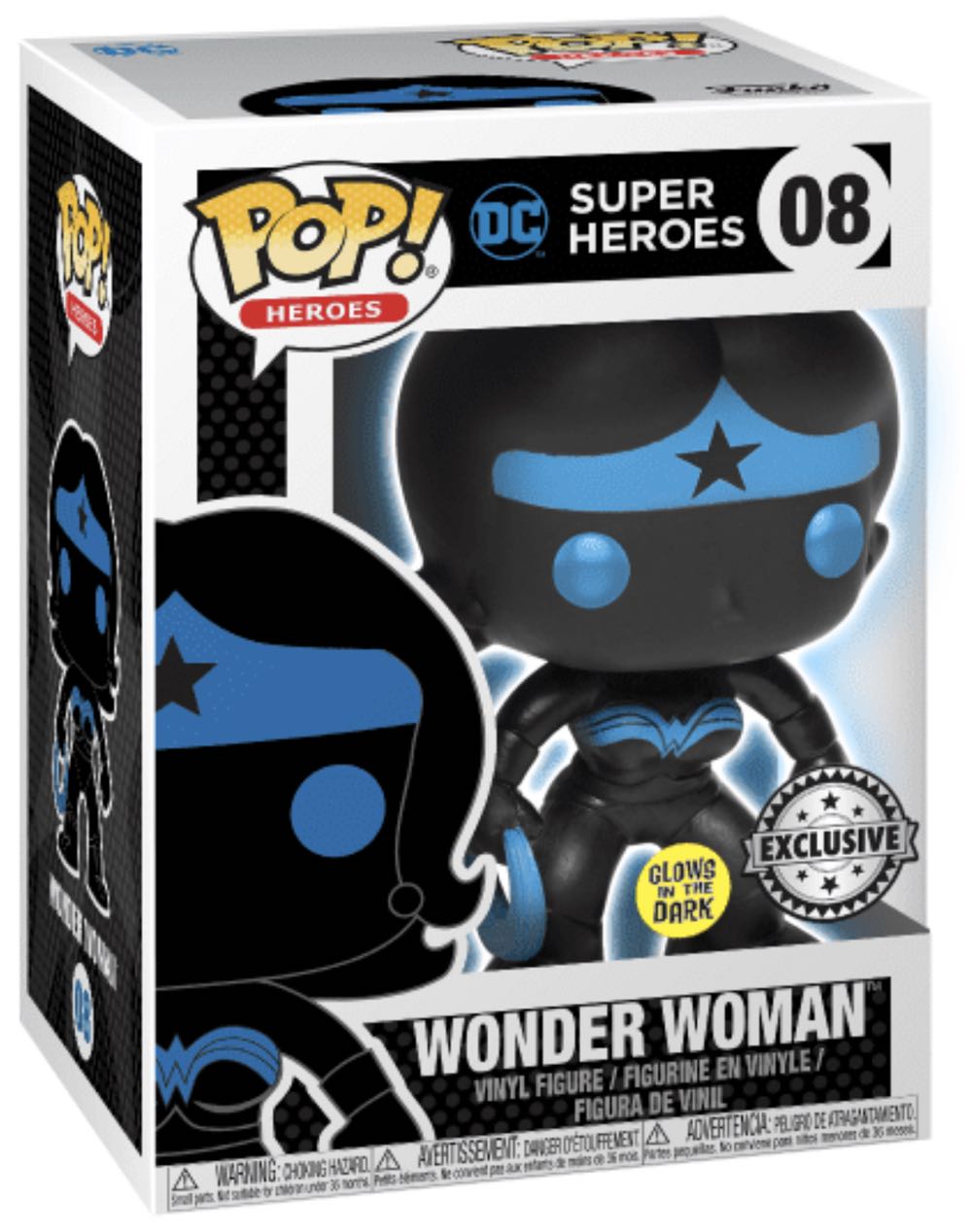 Wonder Woman (DC Super Heroes) 08 Special Edition/ Glows In The Dark  action figure collectible [Barcode 889698247481] - Main Image 2