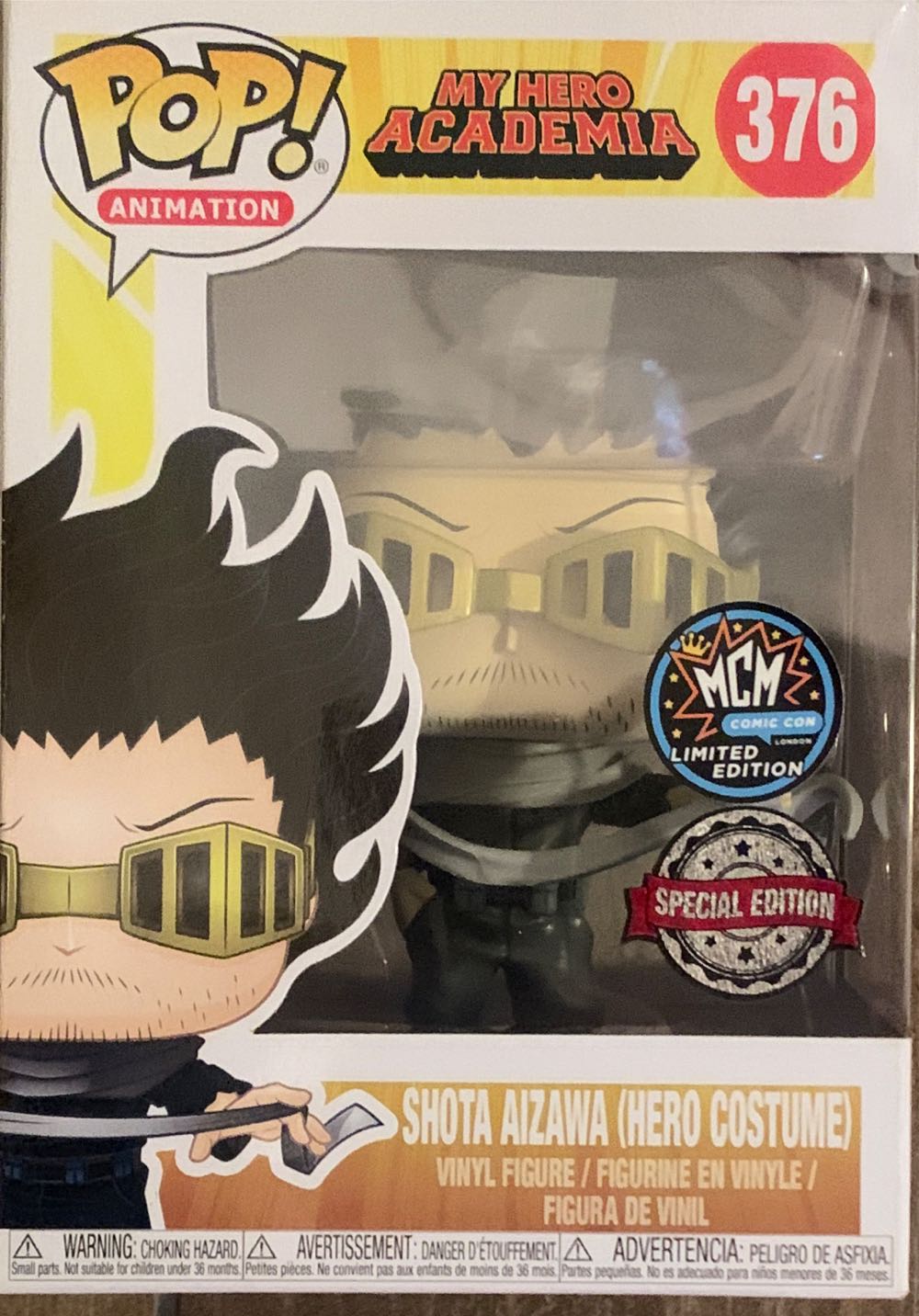 Shota Aizawa Hero Costume (My Hero Academia) 376 Comicon London Limited Edition/ Special Edition - Funko (My Hero Academia) action figure collectible [Barcode 889698322850] - Main Image 2