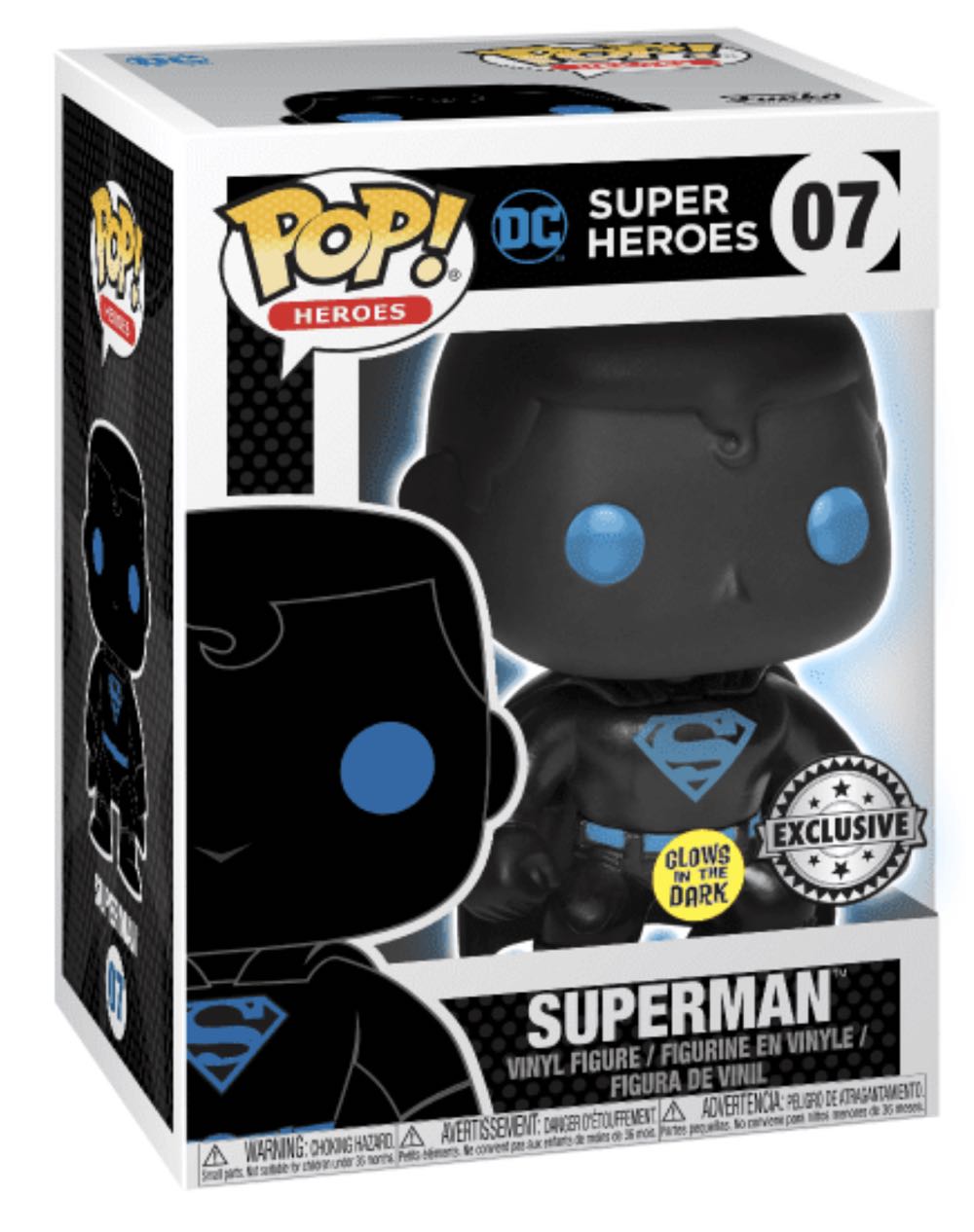 Superman (DC Super Heroes) 07 Special Edition/ Glows In The Dark  action figure collectible [Barcode 889698247474] - Main Image 2